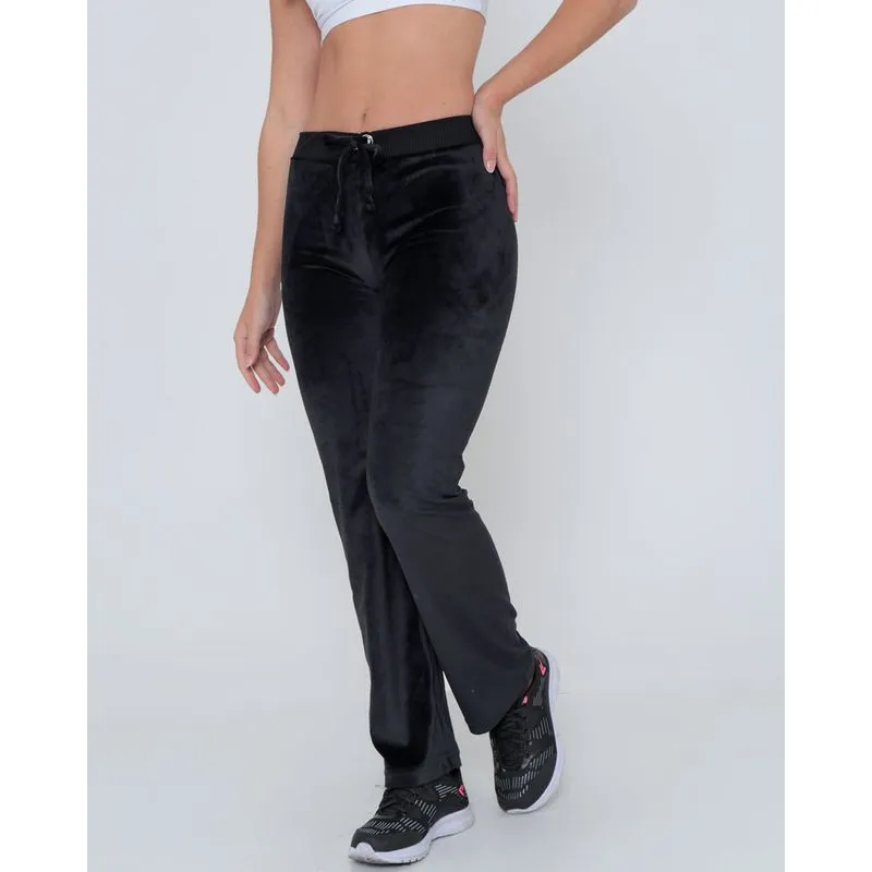 Calça Fitness Feminina Plush Básica Preta G