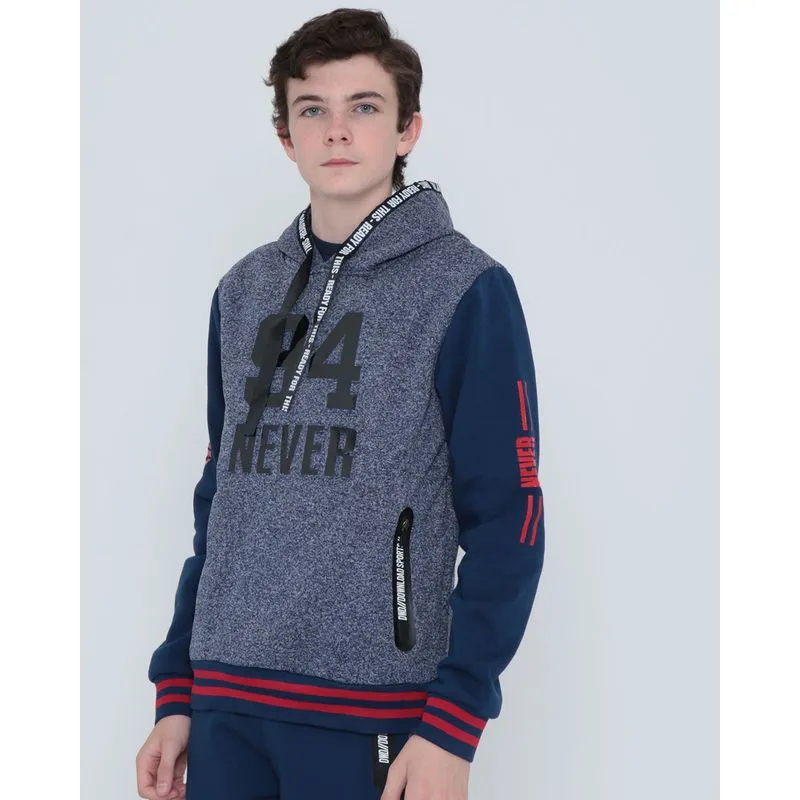 Blusa Moletom Juvenil Urban Azul Marinho 14