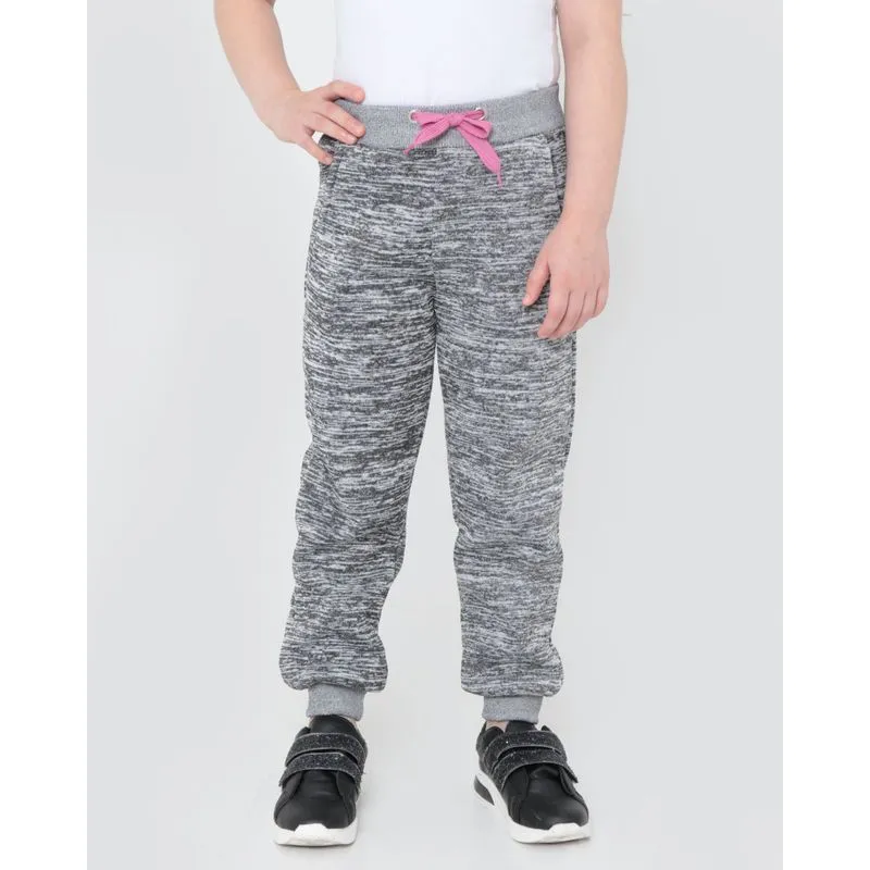 Calça Moletom Infantil Jogger Cordão Rosa 8