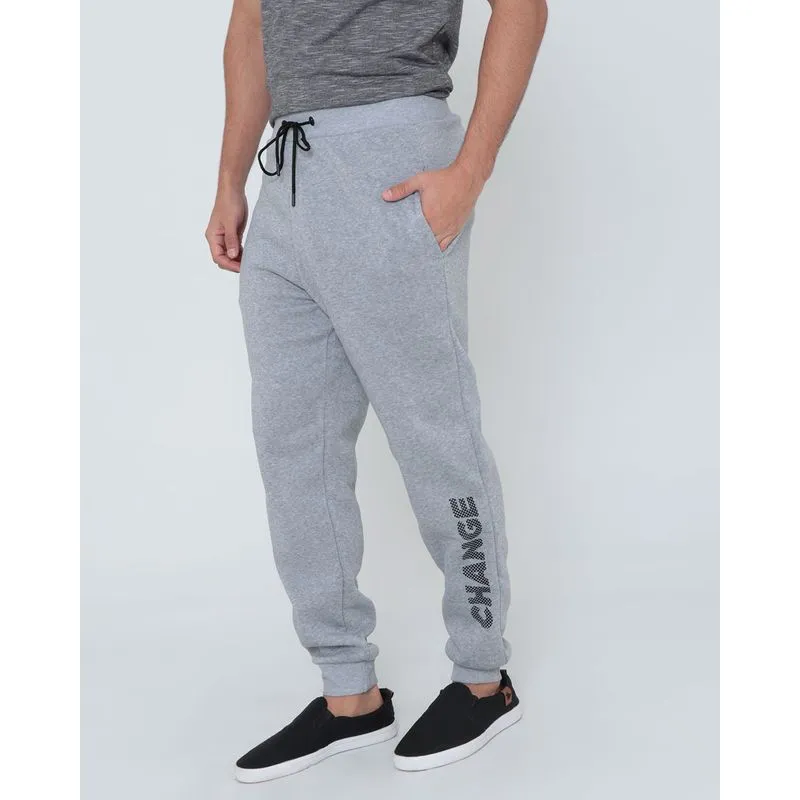 Calça Moletom Masculina Estampada Cinza Clara M