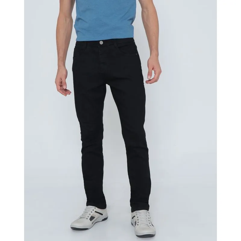 Calça Jeans Masculina Skinny Preta 44