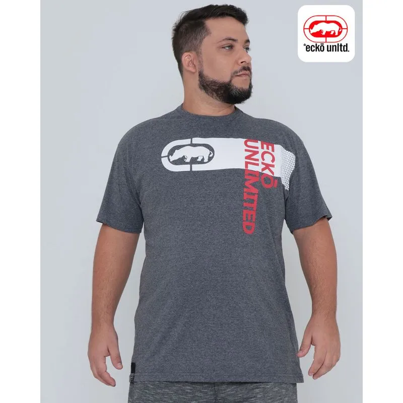 Camiseta Plus Size Ecko Unlimited Cinza G2