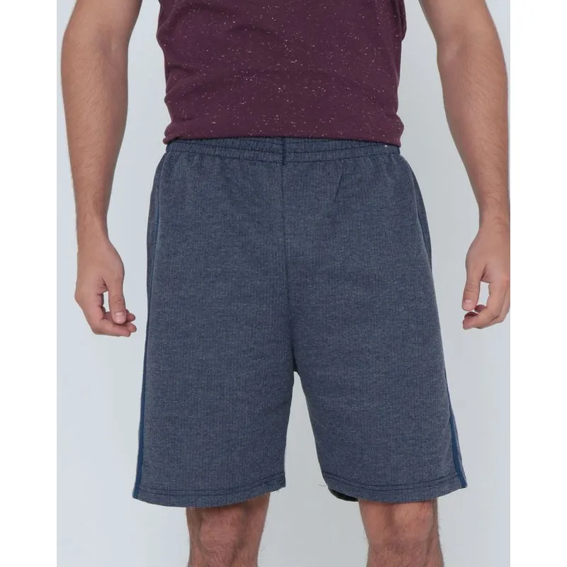Bermuda Moletinho Masculina Viés Azul Marinho XGG