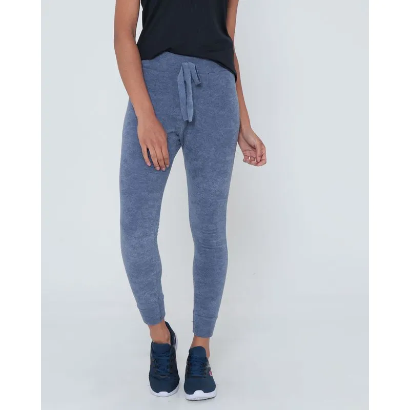 Calça Feminina Fitness Bouclê Azul Marinho M