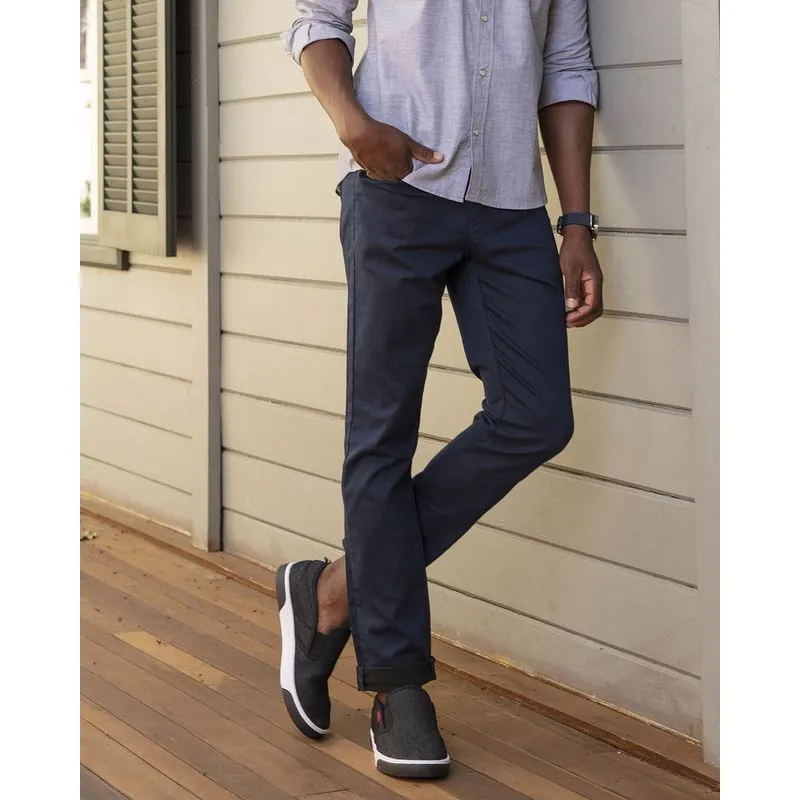 Calça Sarja Masculina Modelo Slim Azul Marinho 44