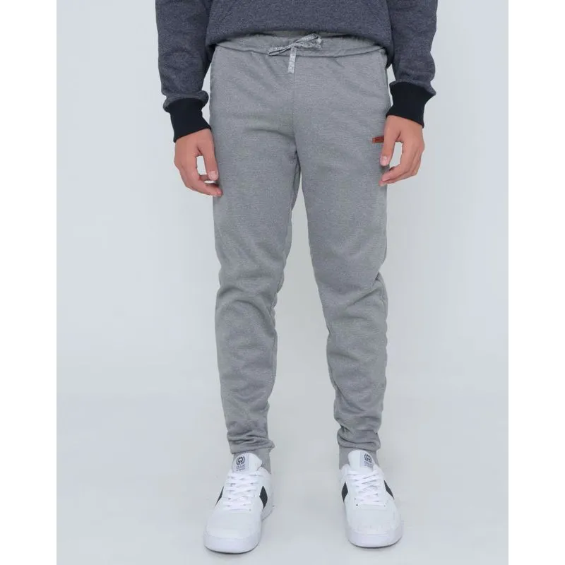 Calça Moletom Juvenil Jogger Mescla Cinza 10