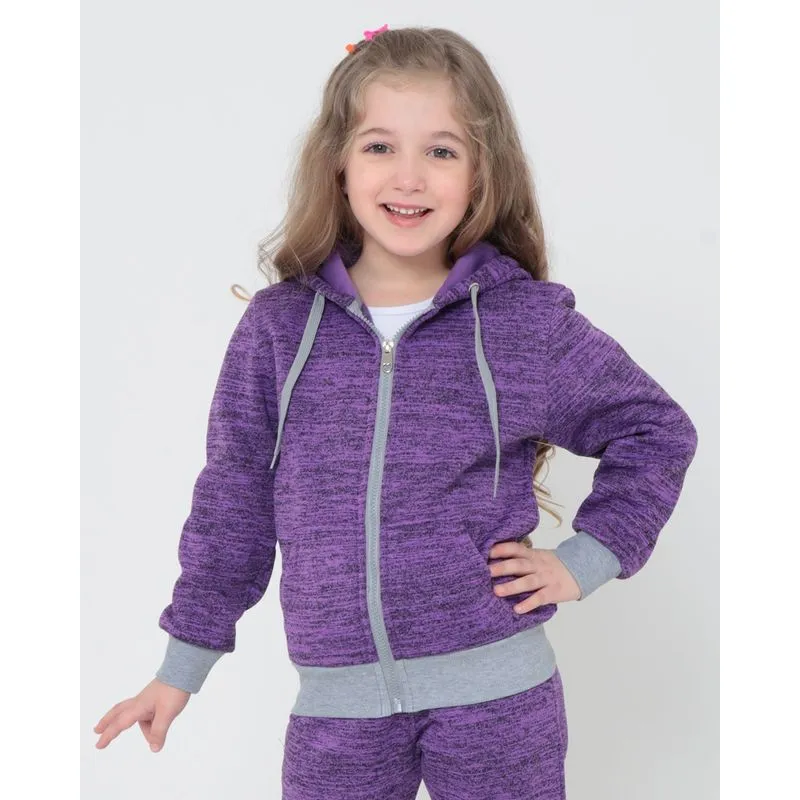 Casaco Moletom Infantil Básico Roxo 4