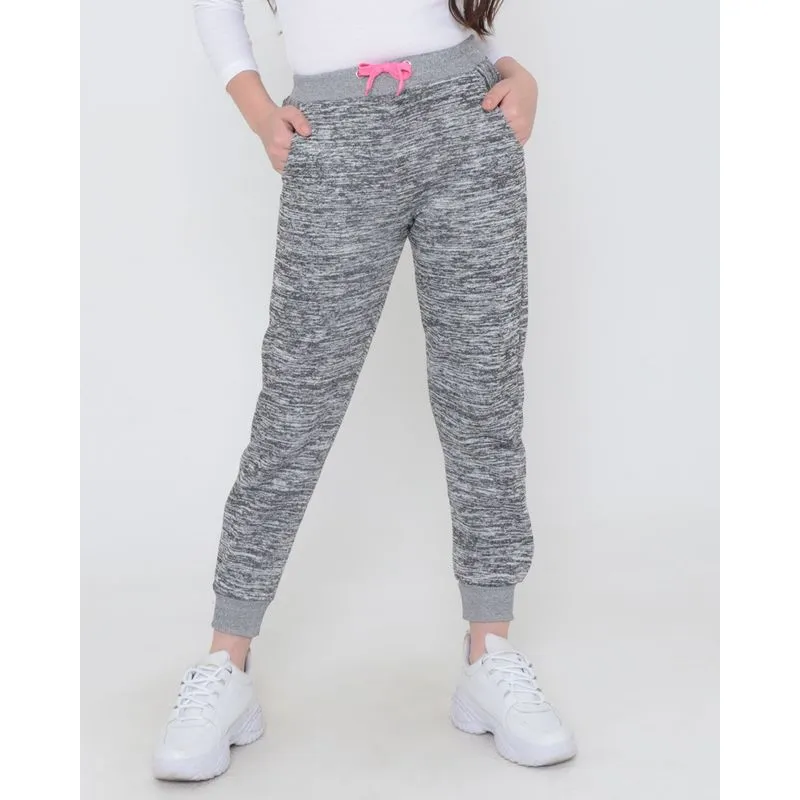 Calça Moletom Juvenil Básica Mescla Cinza 3316100008310814