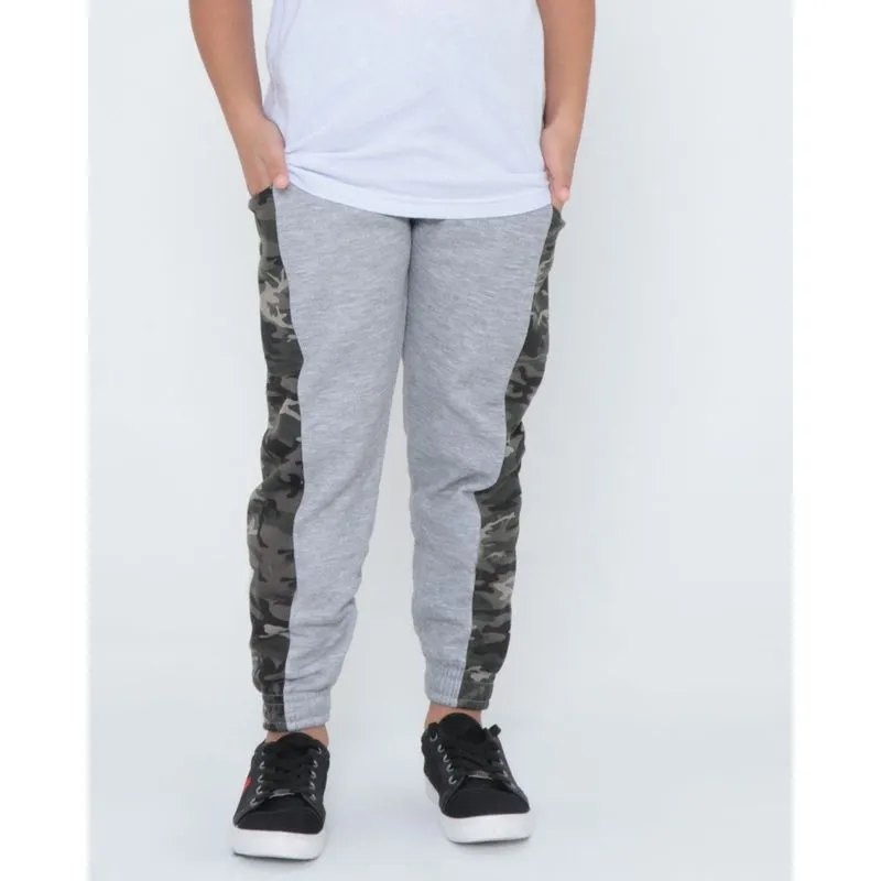 Calça Moletom Infantil Jogger Street Mescla Cinza 4
