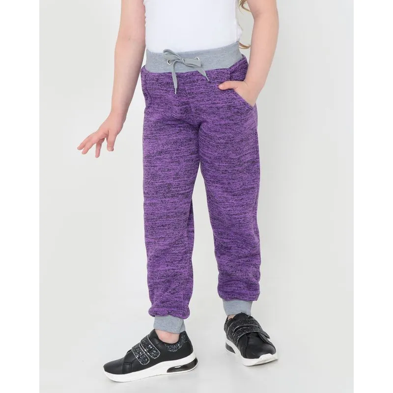 Calça De Moletom Infantil Roxa 8