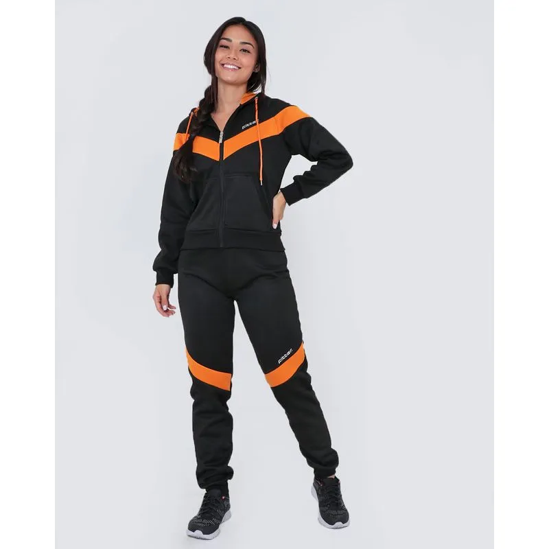 Conjunto De Moletom Feminino Fitness Preto G