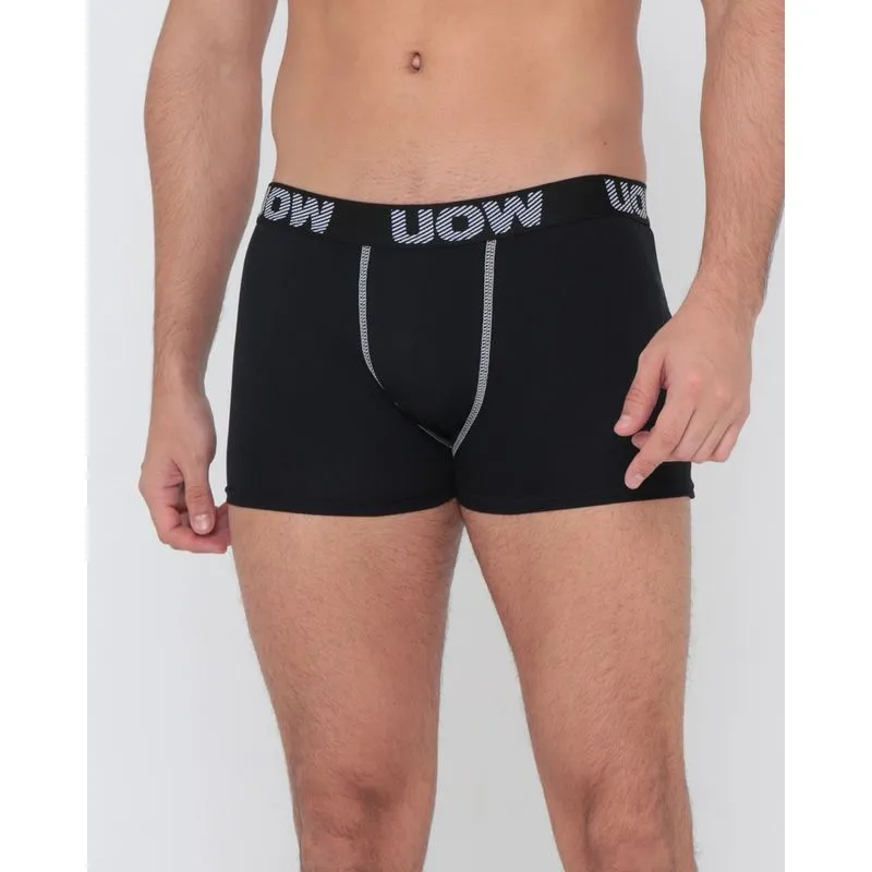 Cueca Boxer Algodão Preta e Branca GG