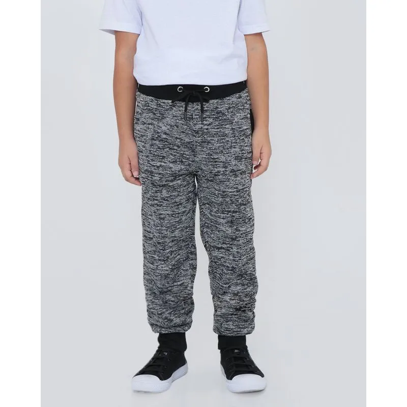 Calça de Moletom Infantil Básica Cinza Escuro 8
