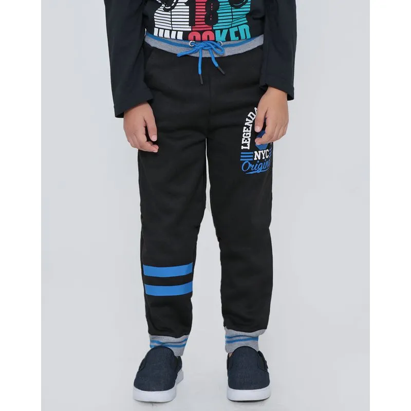 Calça Moletom Infantil Jogger Preto 6