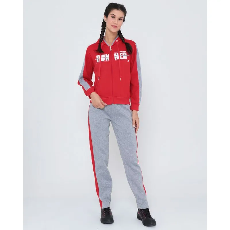 Conjunto Moletom Fitness Feminino Vermelho GG