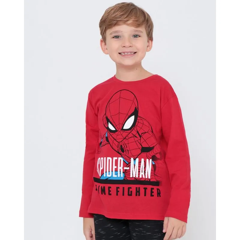 Camiseta Infantil Homem Aranha Marvel Vermelha 6