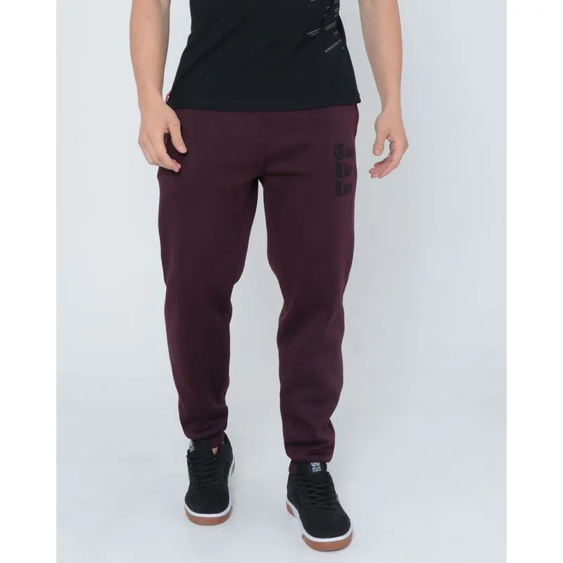 Calça Moletom Masculina Jogger Vinho P