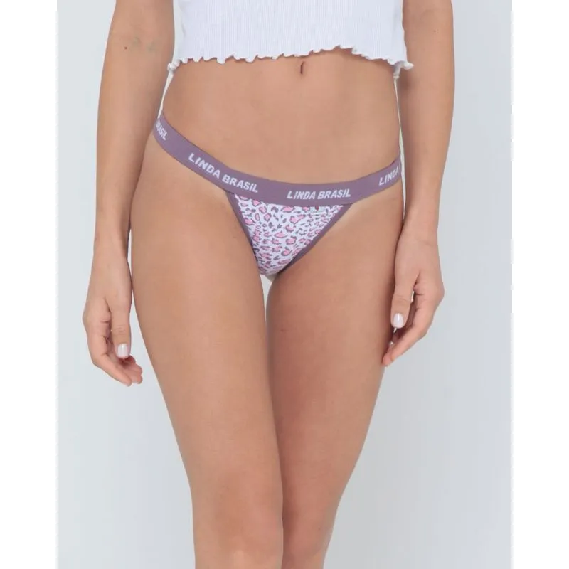 Calcinha String Avulsa Beijos Lilás Escuro G