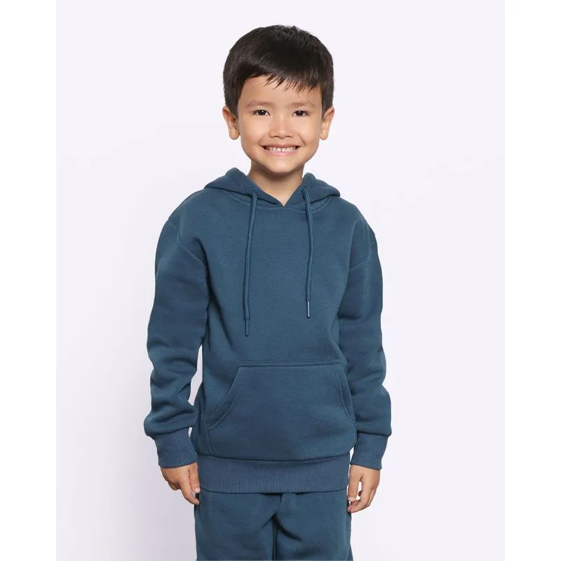 Blusão Moletom Infantil Capuz Azul Marinho 6