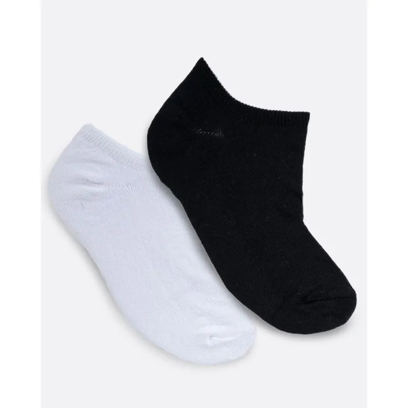 Kit 2 Pares Meia Invisível Preta Branca 34 A 39