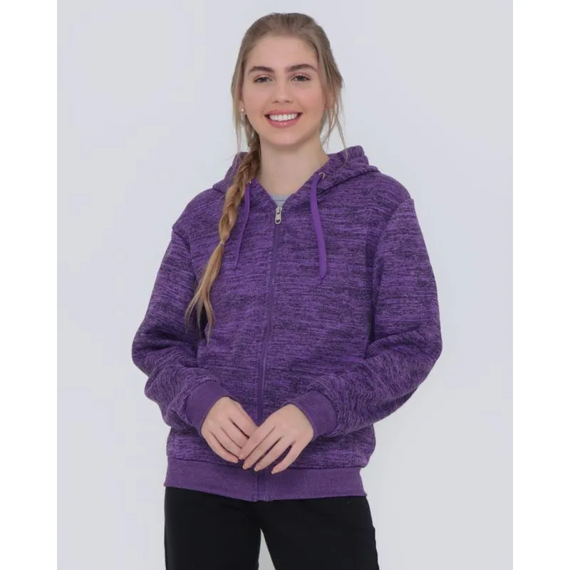 Casaco Moletom Com Capuz Básico Roxo 14