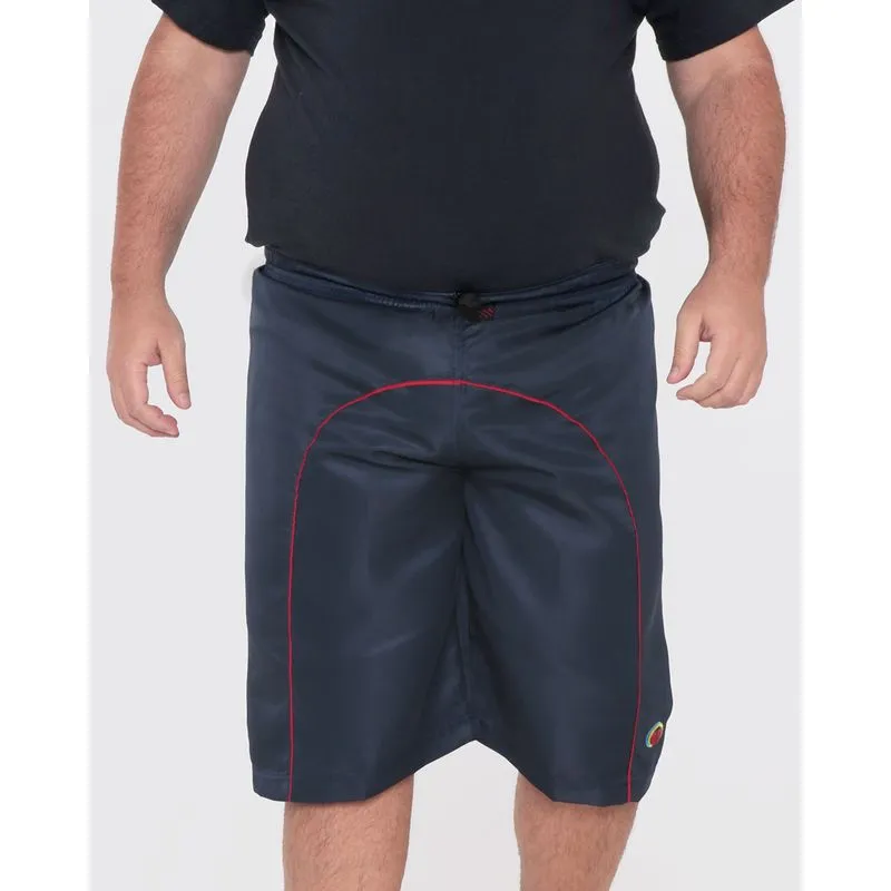 Bermuda Masculina Plus Size Viés Azul Marinho G3