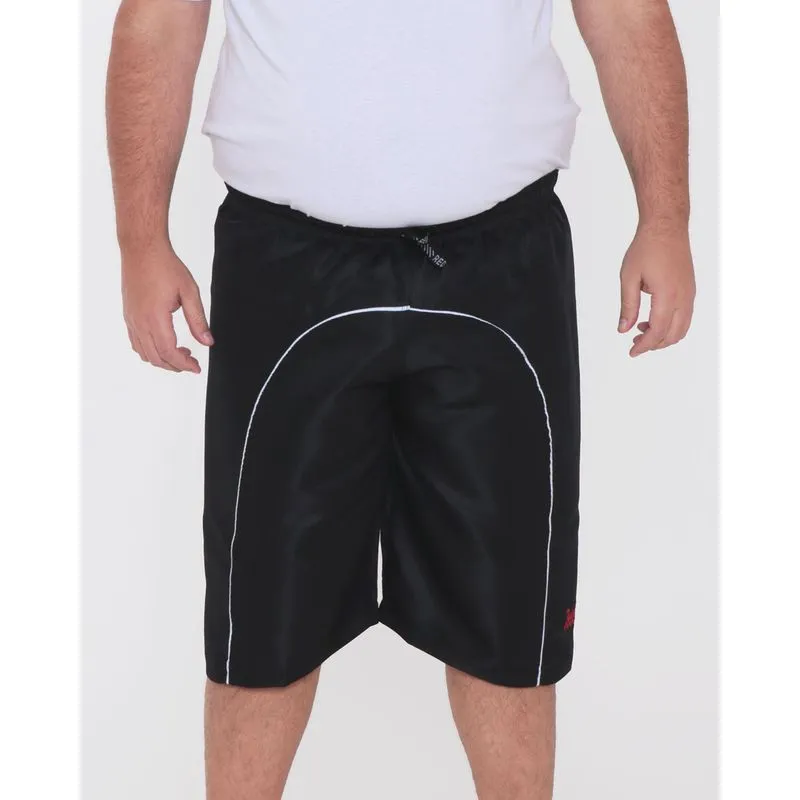 Bermuda Masculina Plus Size Viés Preta G1