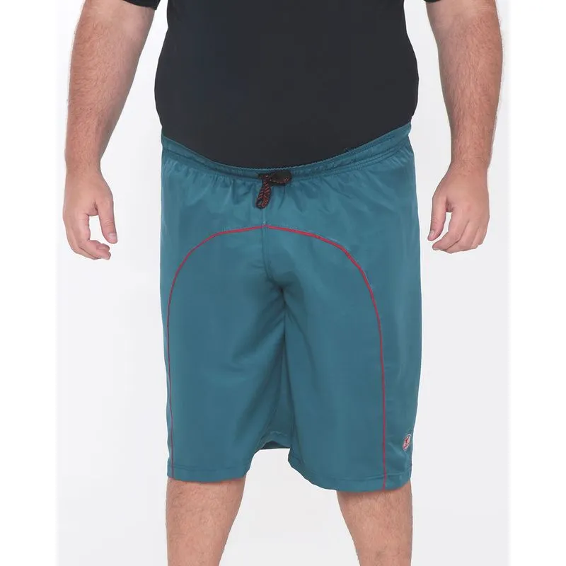Bermuda Masculina Plus Size Viés Azul G1