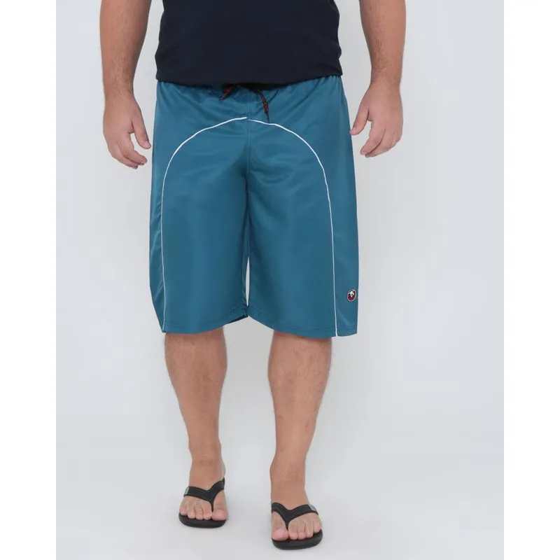 Bermuda Masculina Plus Size Viés Marinho G2