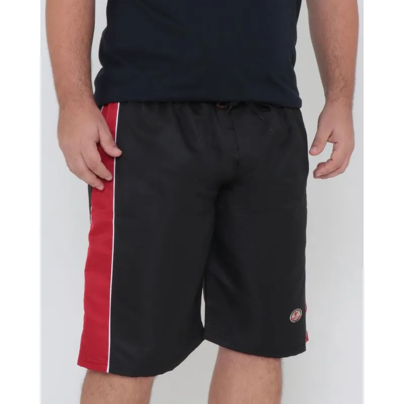 Bermuda Masculina Plus Size Recorte Vermelha G1