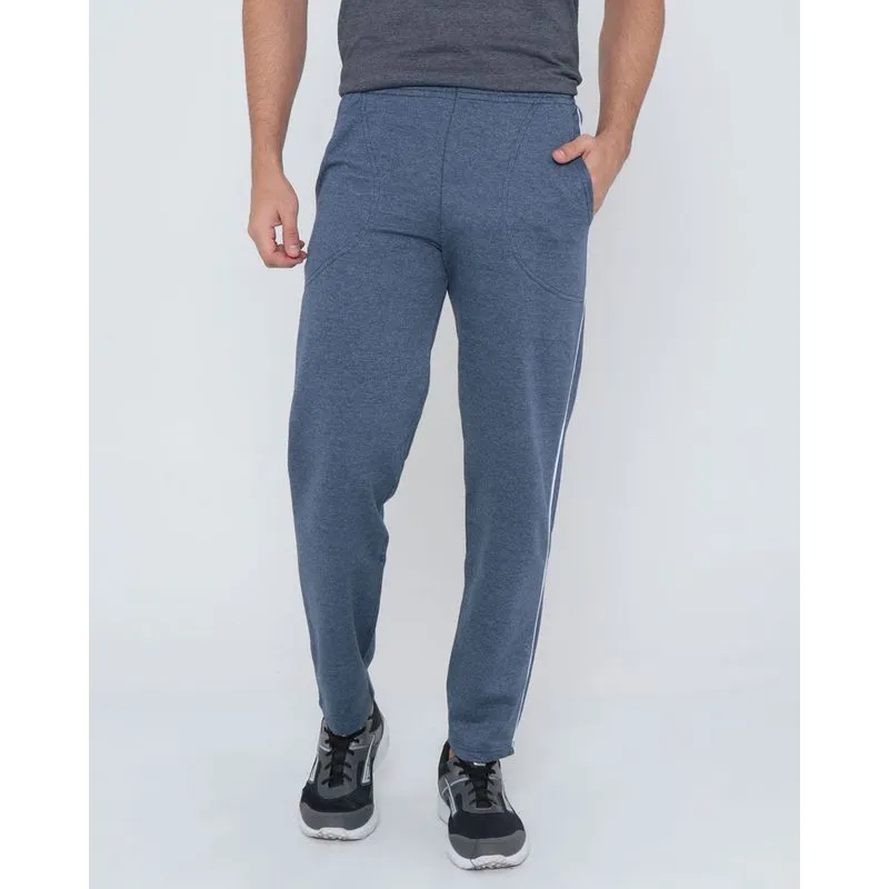 Calça Moletom Masculina Esportiva Azul M