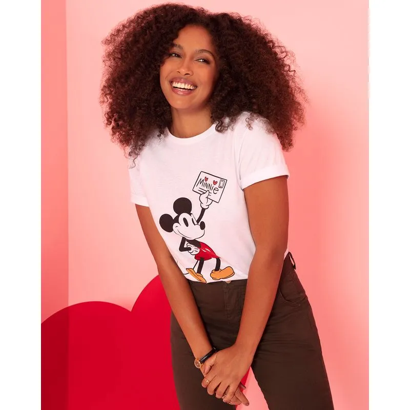 Blusa Estampa Mickey Mouse Disney Branca G