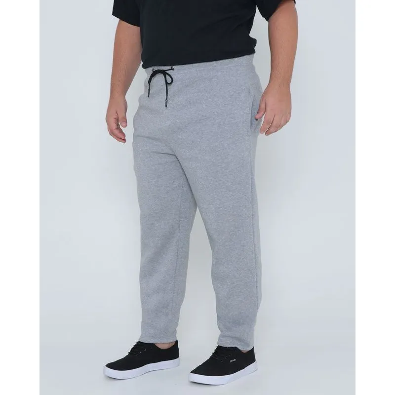 Calça Moletom Masculina Plus Size Cinza Claro G3