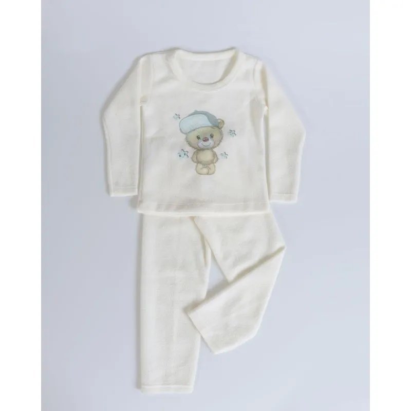 Pijama Bebê Gola Careca Estampa Bichinhos Off White 1