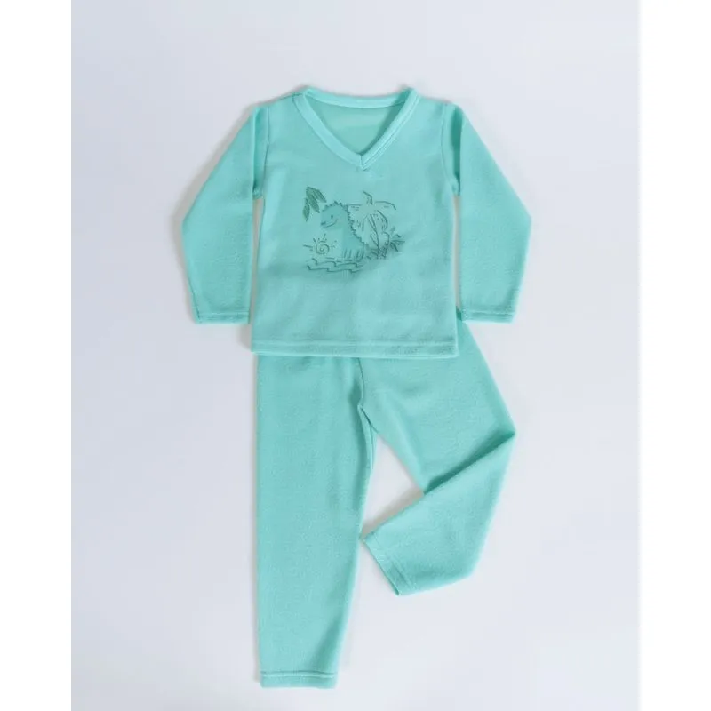 Pijama Bebê Estampa Bichinhos Verde Claro 2
