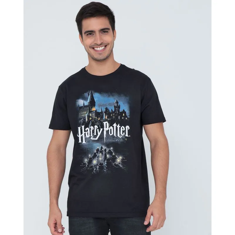 Camiseta Estampa Harry Potter Warner Preta M