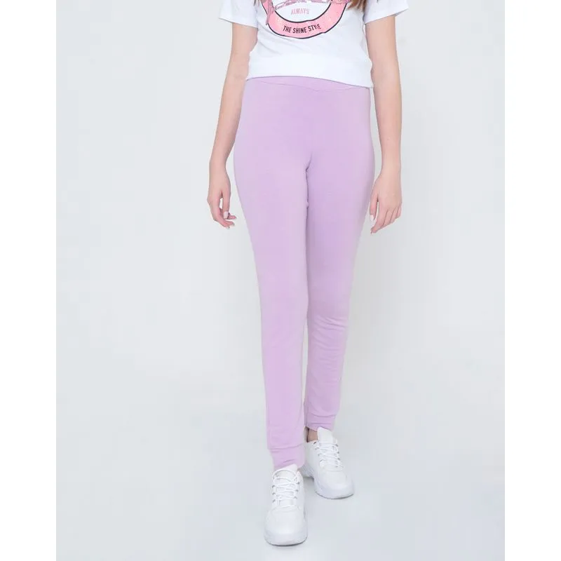 Calça Moletinho Juvenil Básica Lilás 12