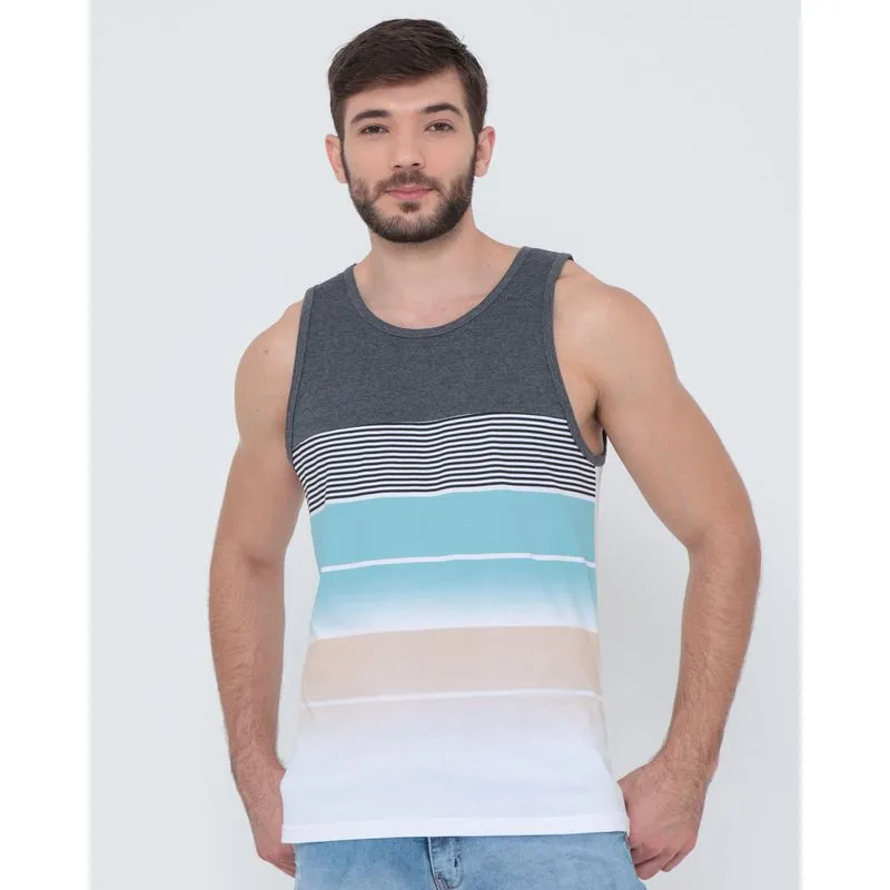 Regata Masculina Surf Listrada Mescla Cinza GG