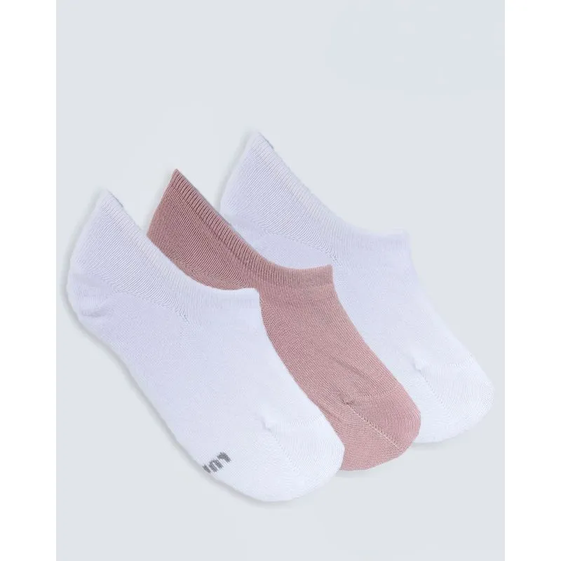 Kit 3 Pares De Meia Soquete Lupo Branca Rosa 34 A 39