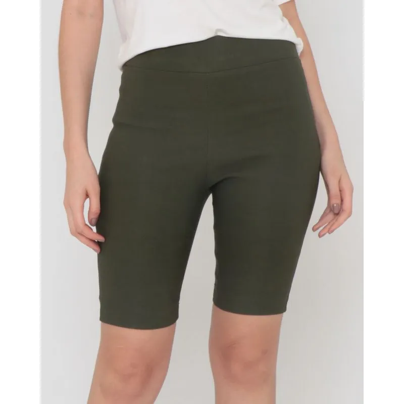 Bermuda Feminina Bengaline Verde P