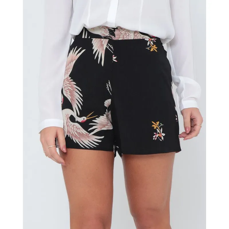 Short Estampado Preto M