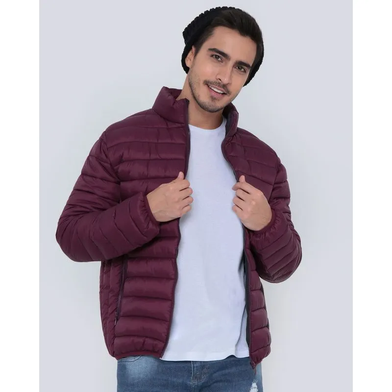 Jaqueta Masculina Puffer Roxo Escuro G