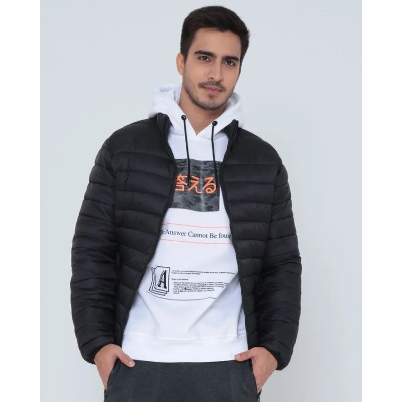 Jaqueta Masculina Puffer Preto G