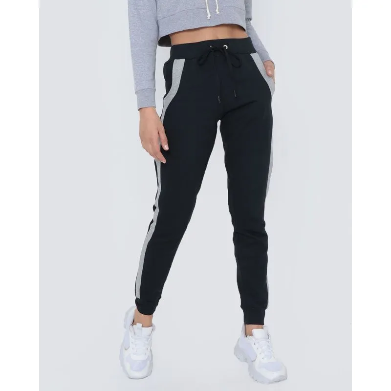 Calça Moletom Feminina Jogger Preta GG