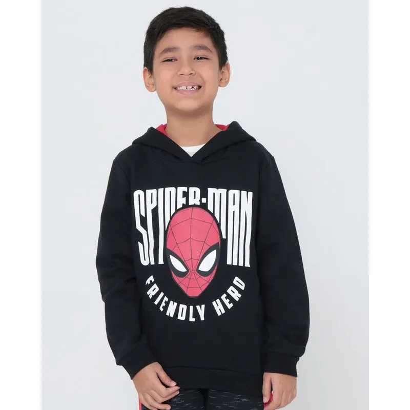 Blusão de Moletom Infantil Homem Aranha Preto 6