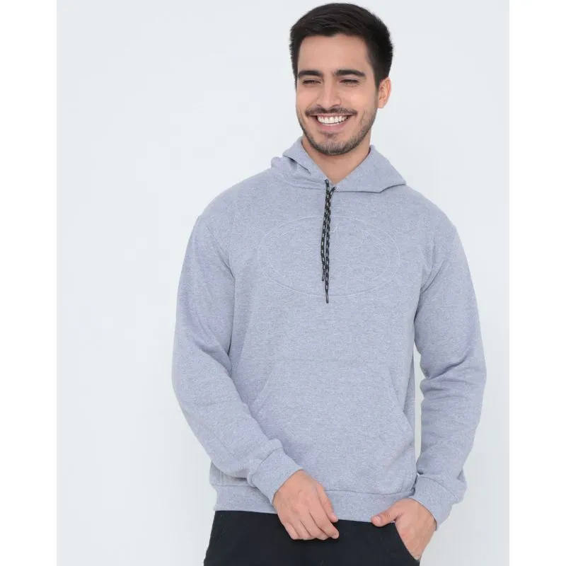 Blusão Moletom Masculino Batman Cinza Claro GG