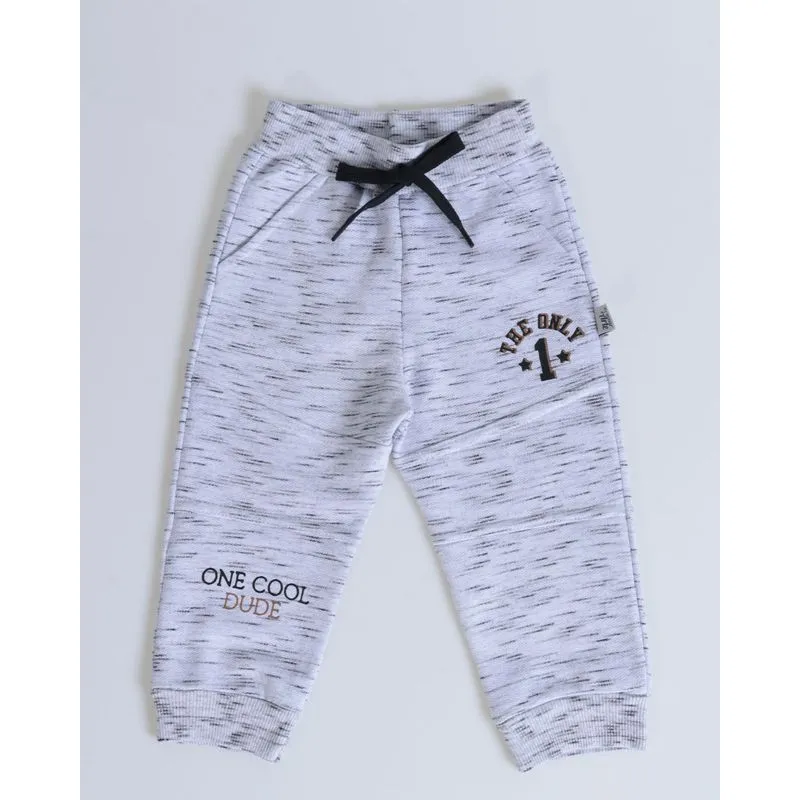 Calça Moletom Bebê Jogger Flamê Mescla Cinza G