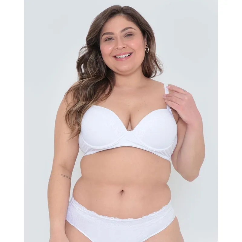 Sutiã Avulso Plus Size Bojo Com Base Branco 52