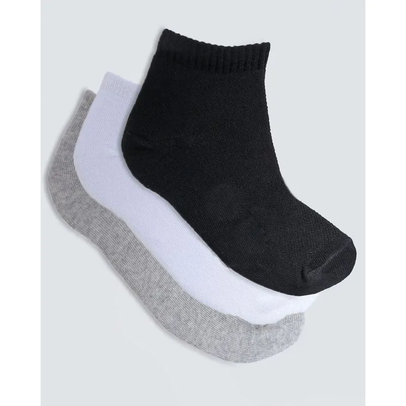 Kit 3 Pares de Meia Masculina Invisível Selene Branca e Preta 39 A 43