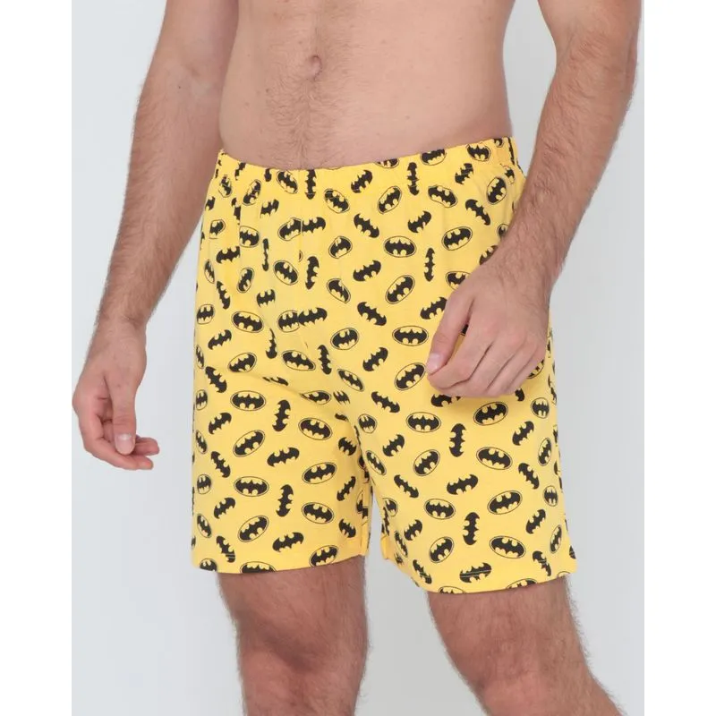 Cueca Samba Canção Batman liga da Justiça Amarela P